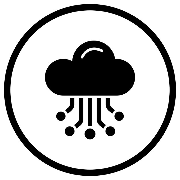 cloud hosting vector icon design illustration