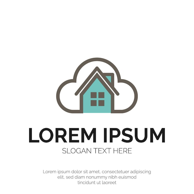 Cloud and House Logo Design