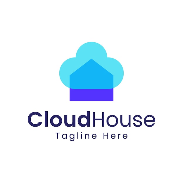 Cloud house logo