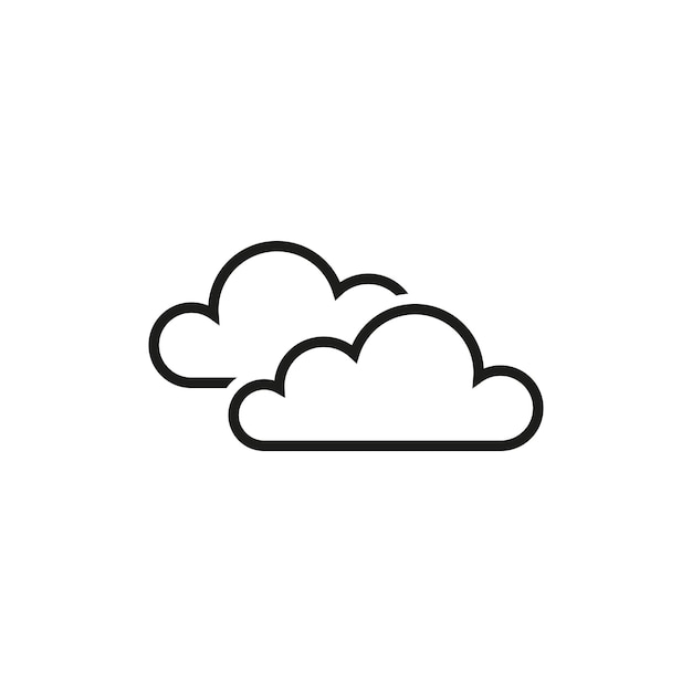 Cloud icon vector illustration Cloudy icon on isolated background Climate sign concept