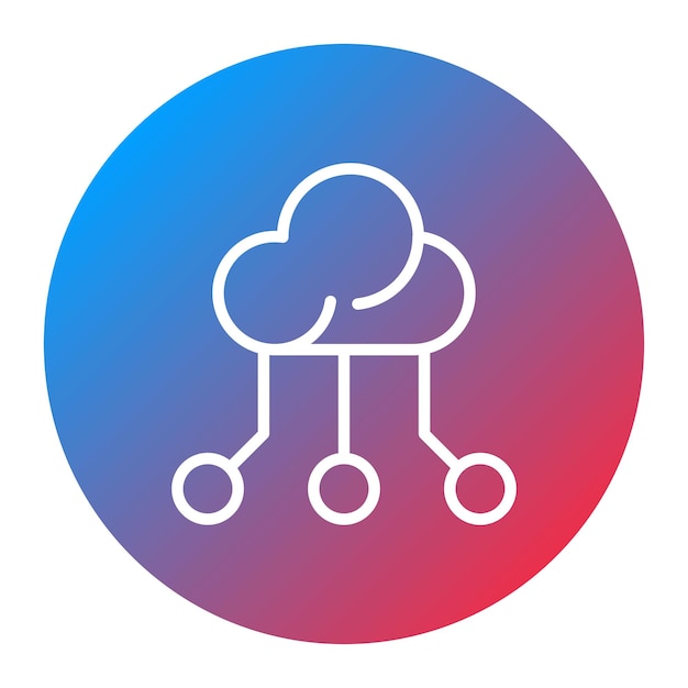 Cloud icon vector image Can be used for Data Science