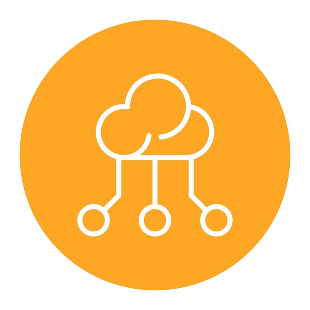 Cloud icon vector image Can be used for Data Science
