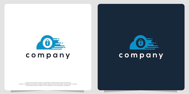 Cloud icon vector logo design template
