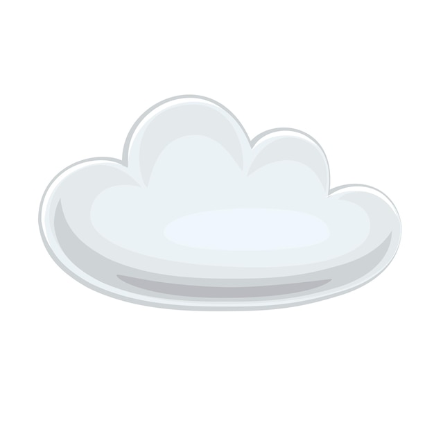 Icona della nuvola. icona delle previsioni del tempo. illustrazione vettoriale isolato su bianco