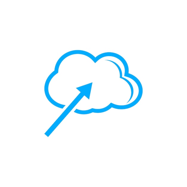 Cloud illustration logo vector flat design