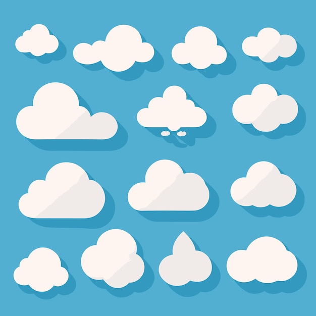 Cloud illustrations collection