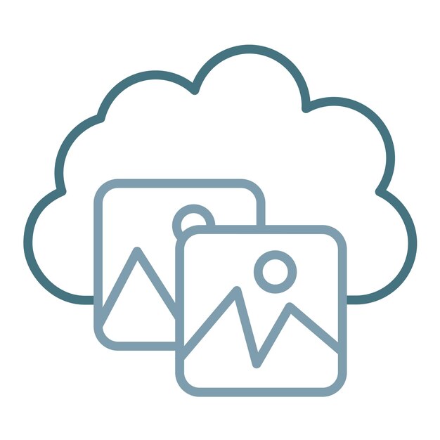 Cloud Images Flat Illustration