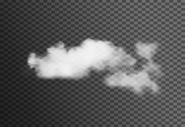 Vector cloud isolated on transparante background illustration