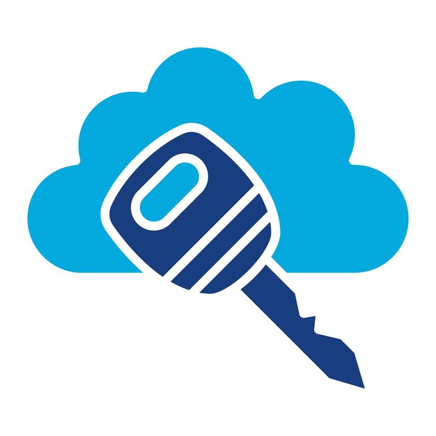 Иллюстрация Cloud Key Duotone