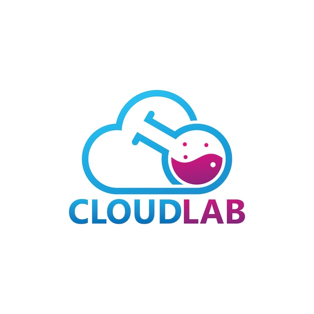 Дизайн шаблона логотипа Cloud Lab