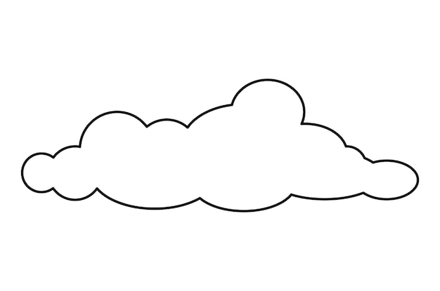 Cloud line icon