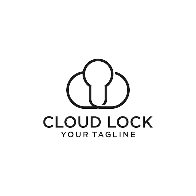 Cloud lock-logo