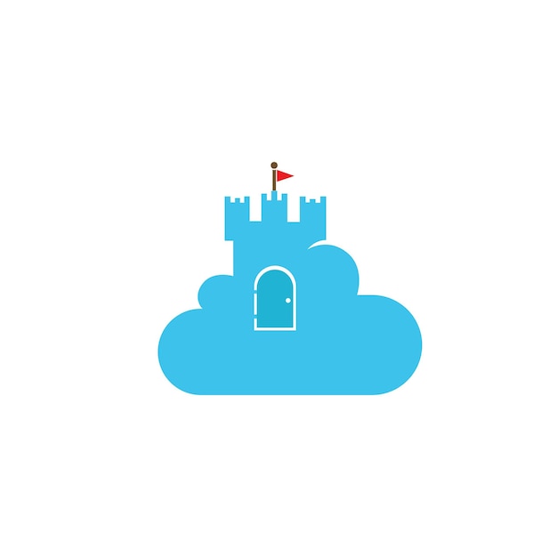 Cloud logo and castle logo