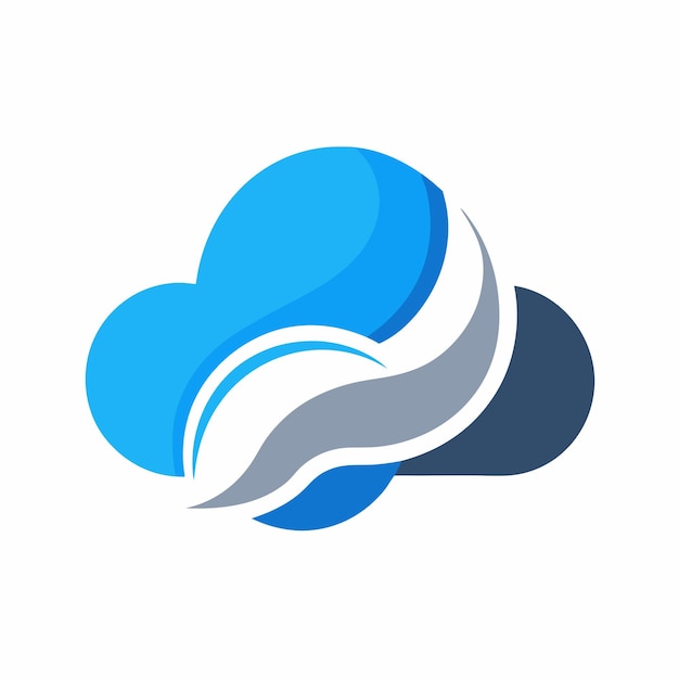 cloud logo design concept