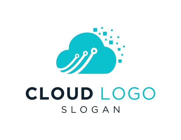 Дизайн логотипа Cloud был создан с помощью приложения Corel Draw 2018 с белым фоном.