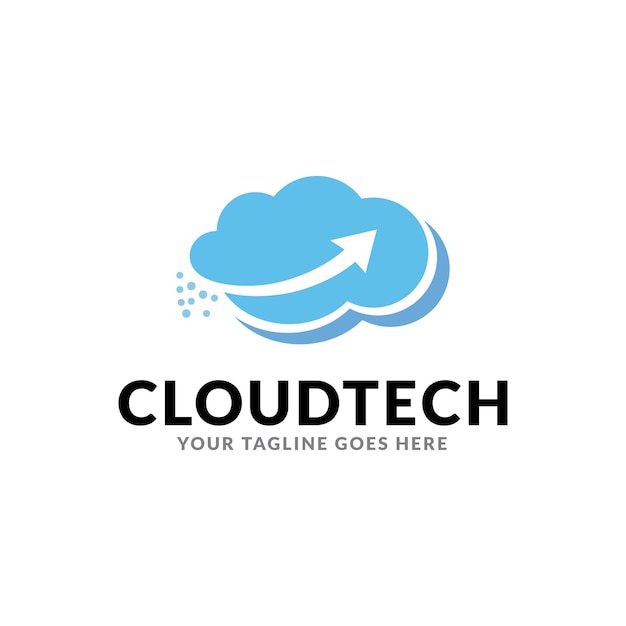 cloud logo designs template, tech logo designs concept.