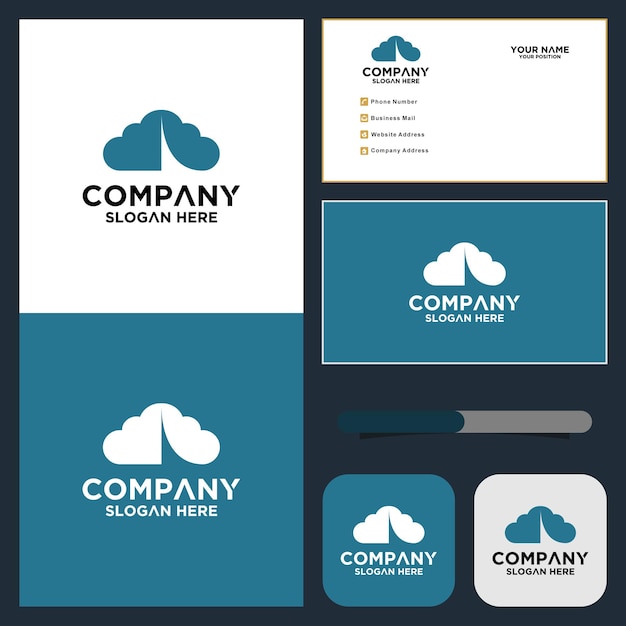 Cloud logo icon