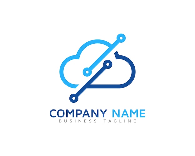 Cloud logo ontwerp