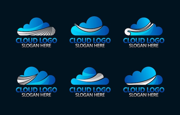 Cloud Logo Set Collection