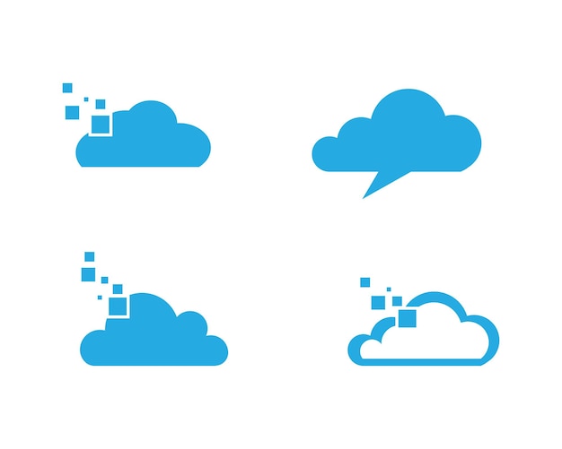 Cloud logo template vector illustration design