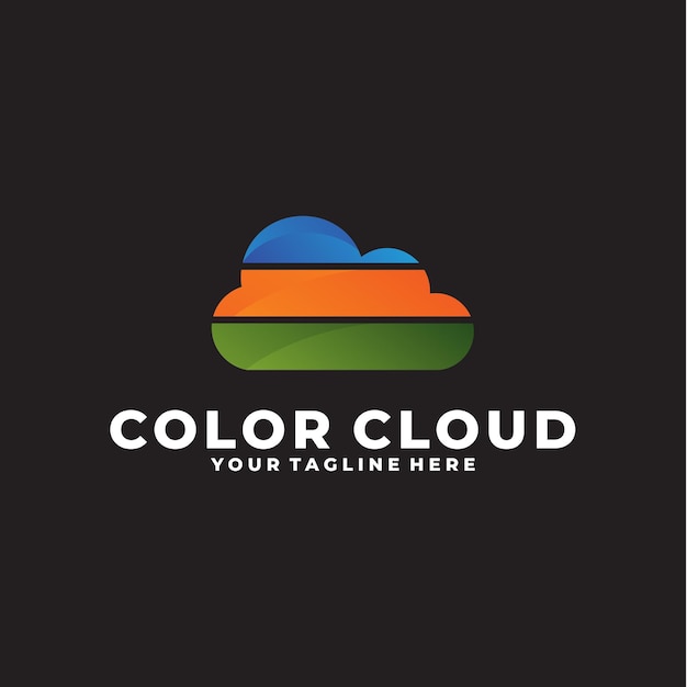 Cloud logo vector design template