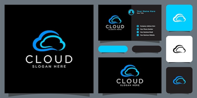 Cloud logo vector template design