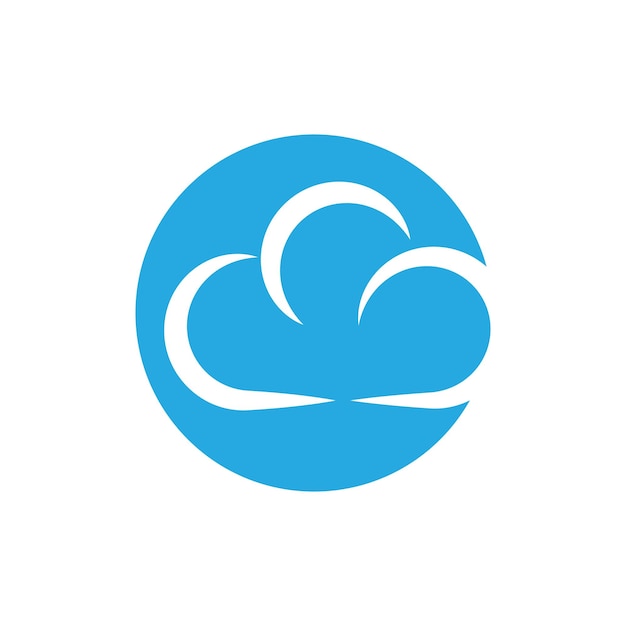 cloud logo vector template symbol deesign