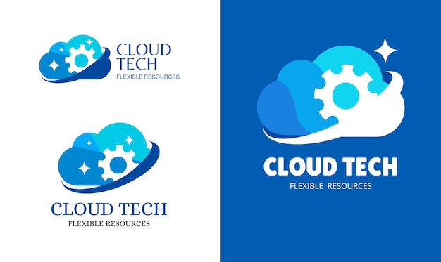 Vector cloud logo