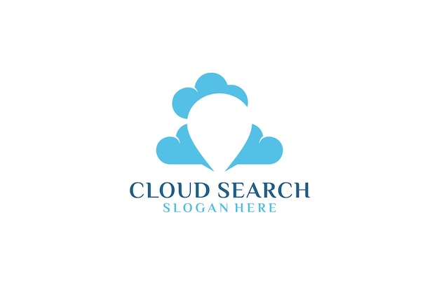 cloud lokaal logo-ontwerp