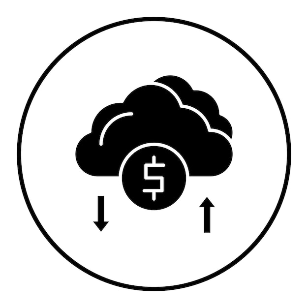 Cloud Money vector icon Can be used for Banking and Finance iconset
