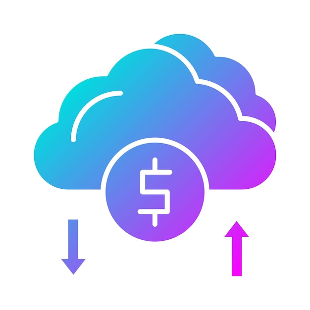 Cloud Money vector icon Can be used for Banking and Finance iconset