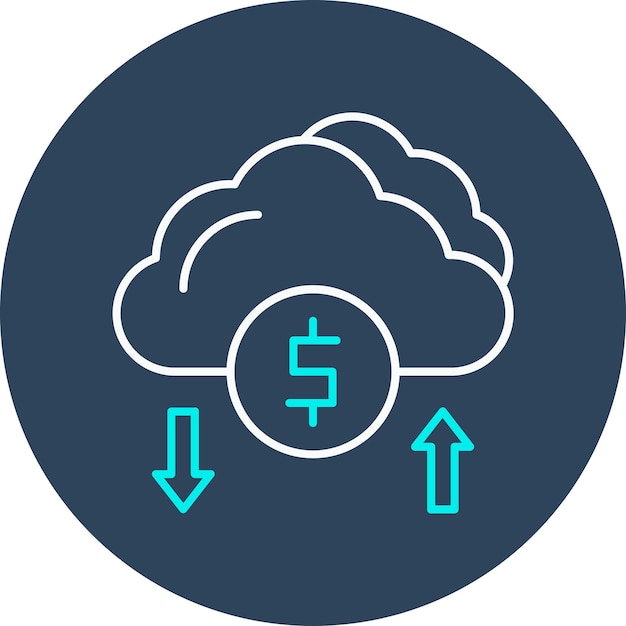 Cloud Money vector icon Can be used for Banking and Finance iconset