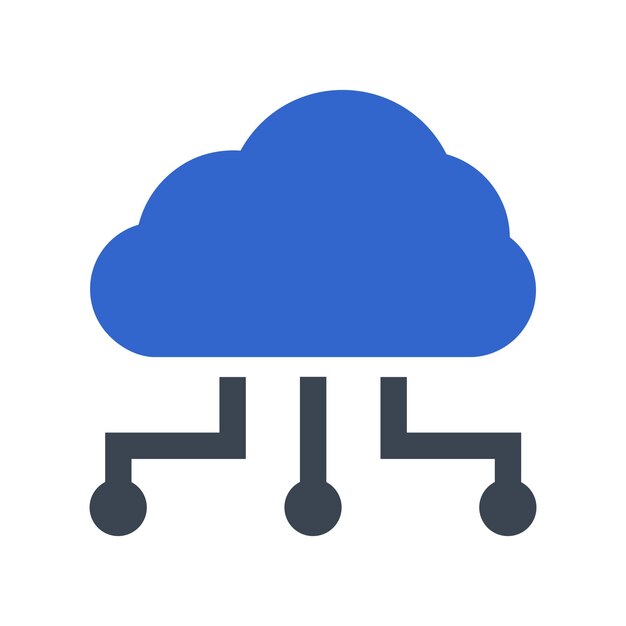 Cloud network icon