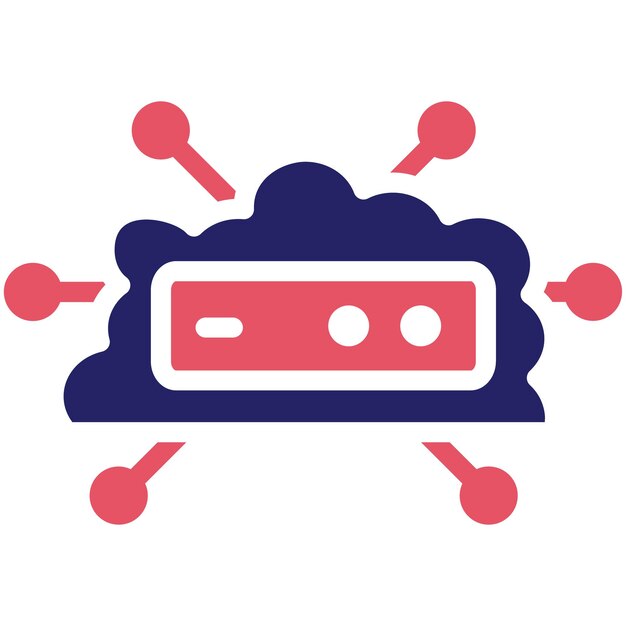 Cloud Network vector icoon illustratie van Cloud Computing icoon set