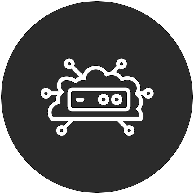 Cloud Network vector icoon illustratie van Cloud Computing icoon set