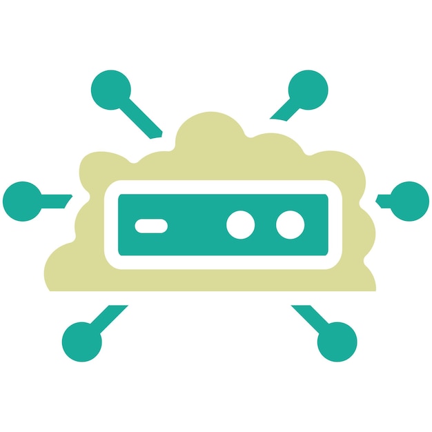 Cloud Network vector icoon illustratie van Cloud Computing icoon set