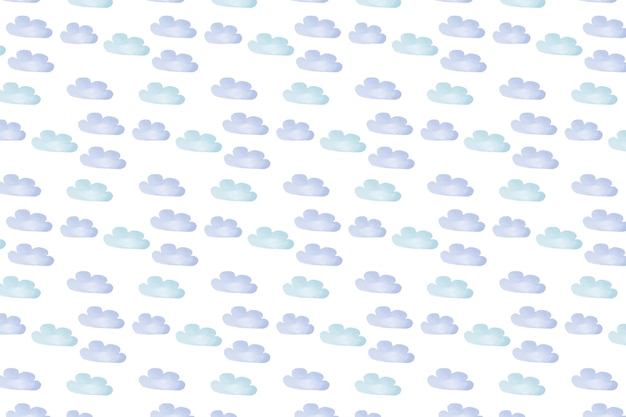 Vector cloud pattern seamless