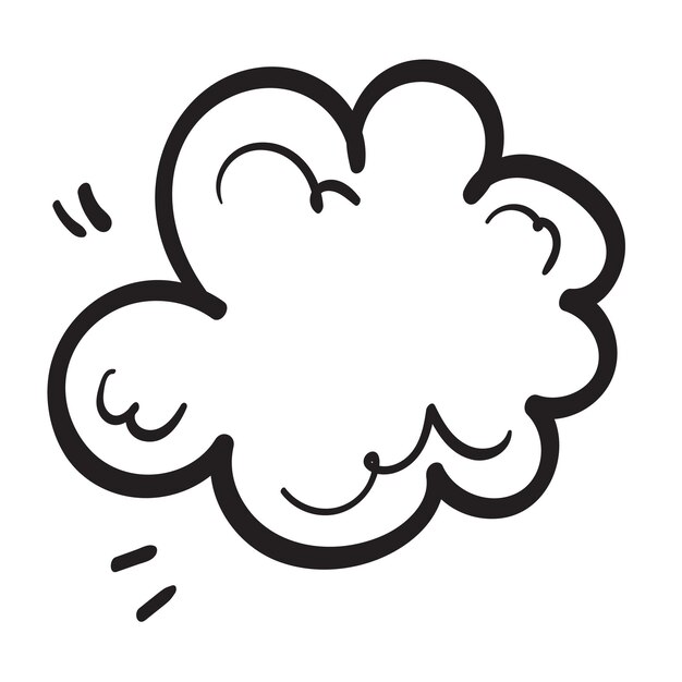 Cloud in a primitive style