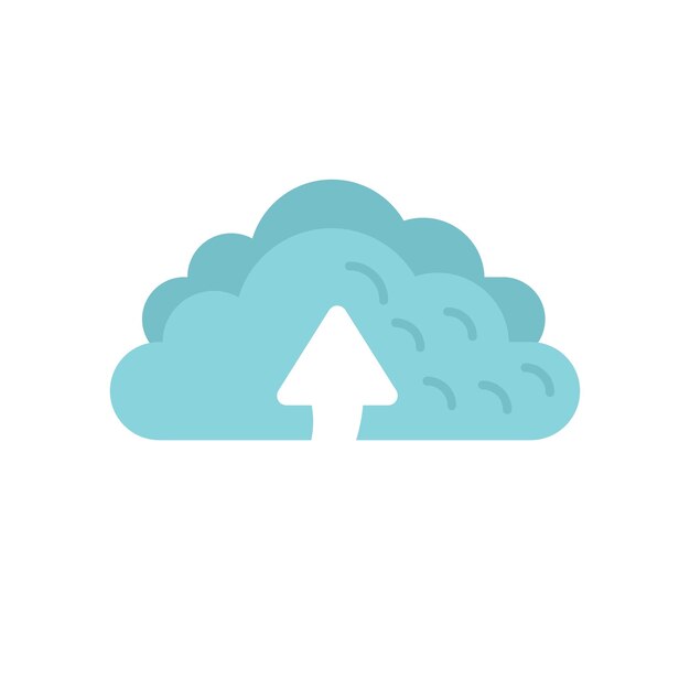 Vector cloud repost icon flat vector report chart data document