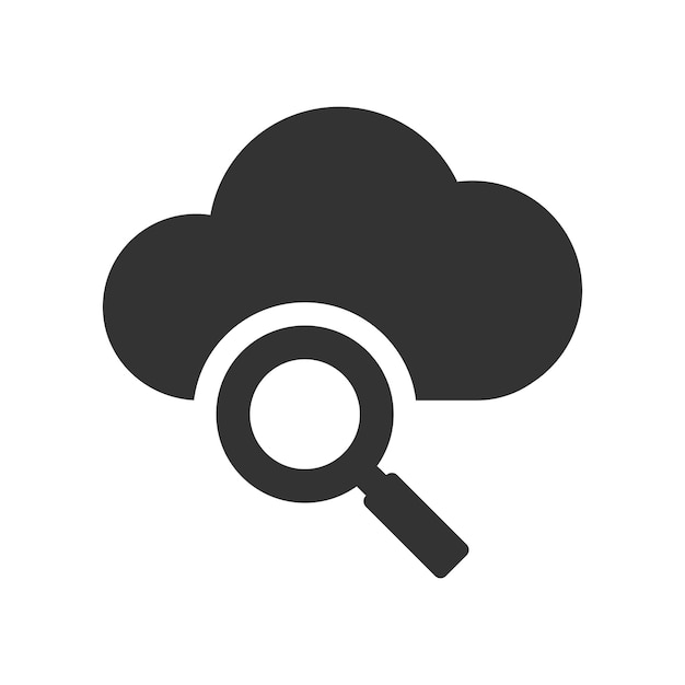 Cloud search icon