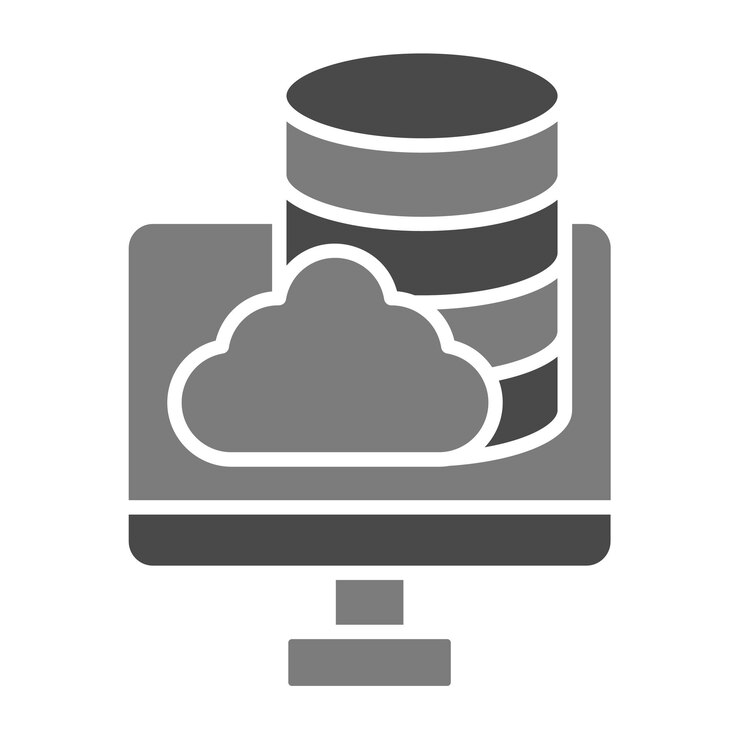 Vector cloud server icon