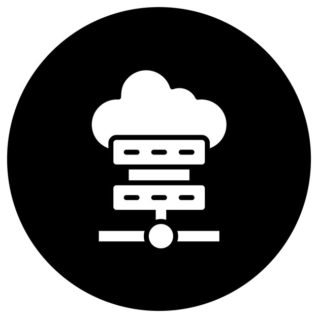 Cloud server Vector Icon Design Illustration