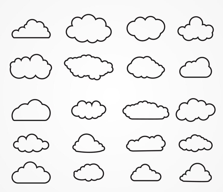 Цепь облаков выложи на сайт. Облако контур. Облака форма. Фигура облако.