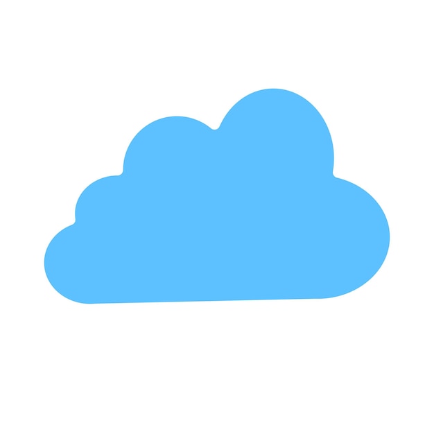 Cloud sign symbol vector glyph color icon