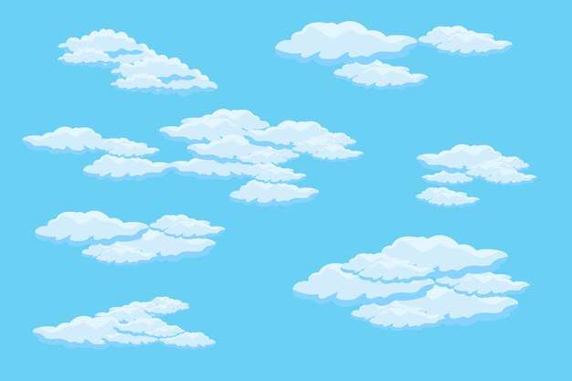 구름 하늘 풍경 배경 터 간단한 구름 일러스트레이션 템플릿 디자인