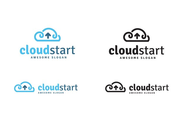 Cloud Start Logo Template