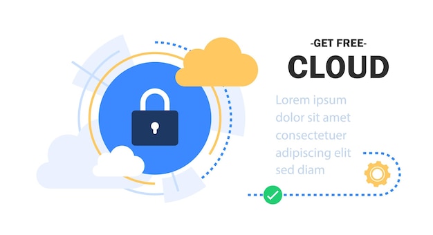 Облачное хранилище скачать изометрическую векторную иллюстрацию Цифровой сервис или приложение с передачей данных