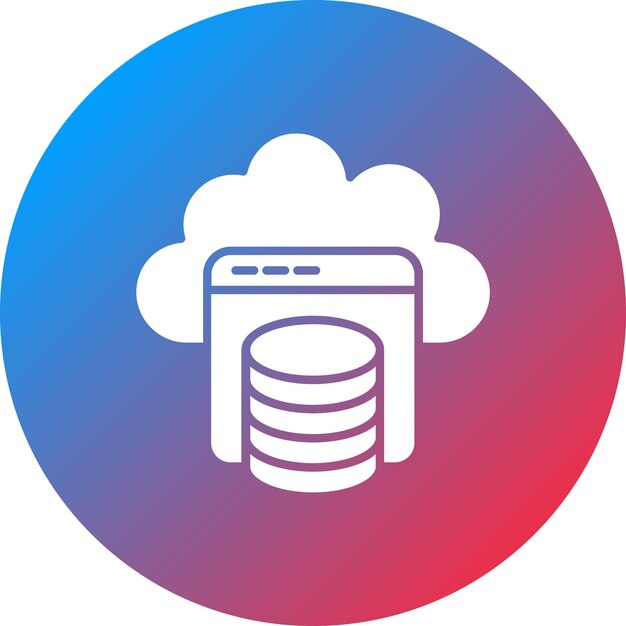 Vector cloud storage icon vector image can be used for cloud computing