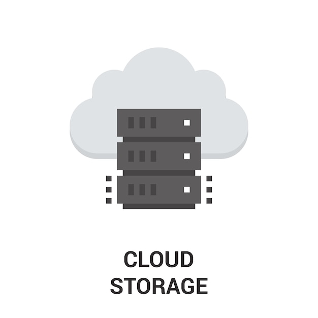 Vector cloud storage icon