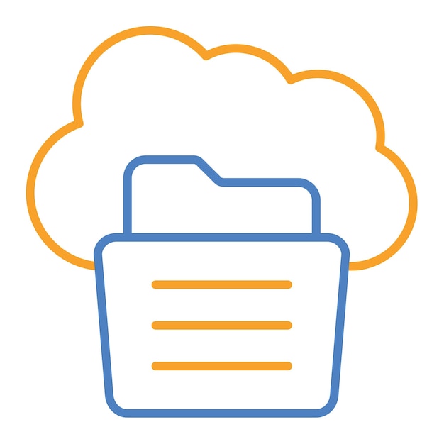 Vector cloud storage icon